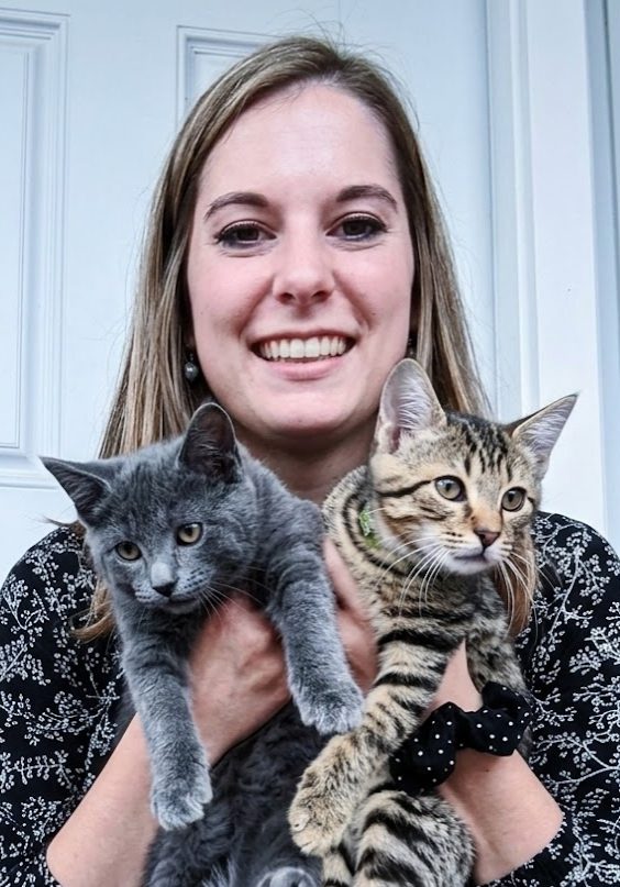 Allie with Cats